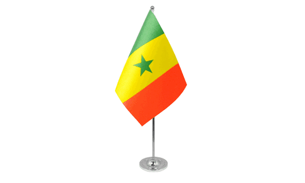 Senegal Satin Table Flag